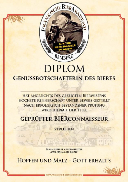 Diplom Bierconnaisseur