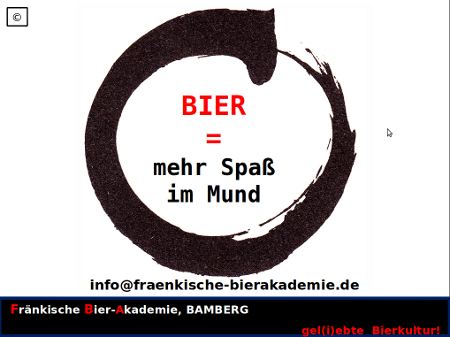 BIER = mehr Spaß im Mund!