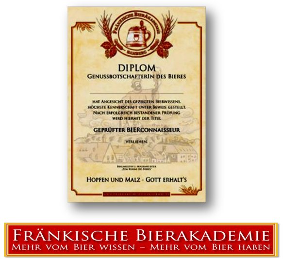 Urkunde - Ausbildung zum Genussbotschafter